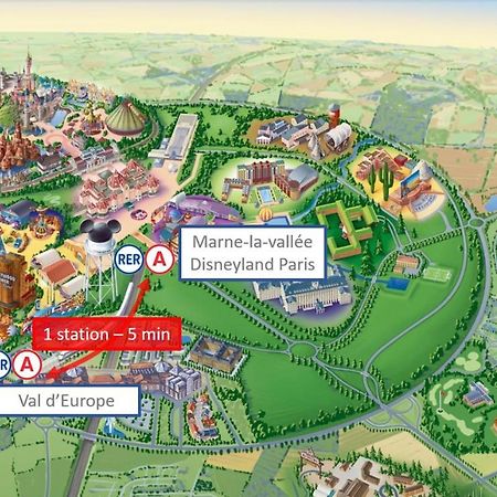 Studio Art - Shopping Center And Train Station 500M - Disneyland Paris 5Min Montévrain Buitenkant foto