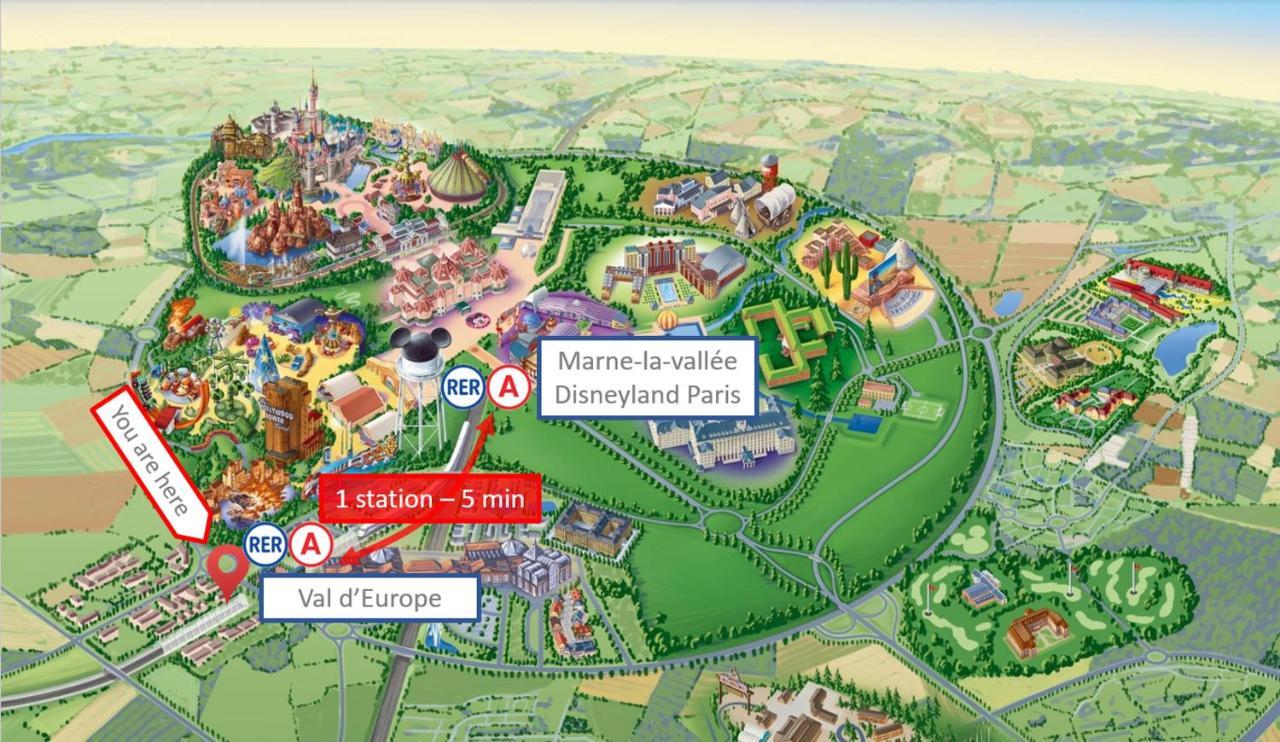 Studio Art - Shopping Center And Train Station 500M - Disneyland Paris 5Min Montévrain Buitenkant foto